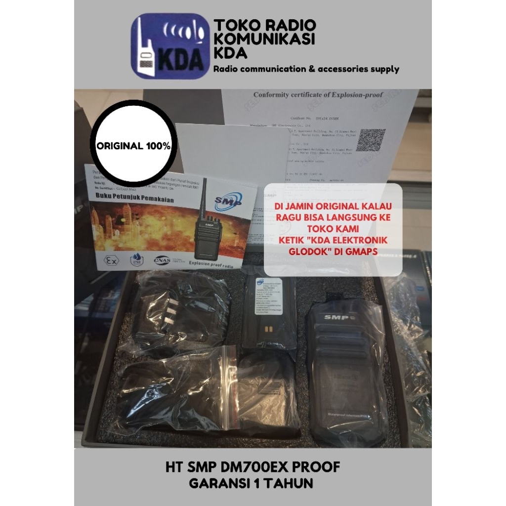 HT SMP DM700EX | SMP DM 700 EX | EXPLOSION PROOF RADIO | SINGLE BAND FREKUENSI | HT SMP ORIGINAL | S