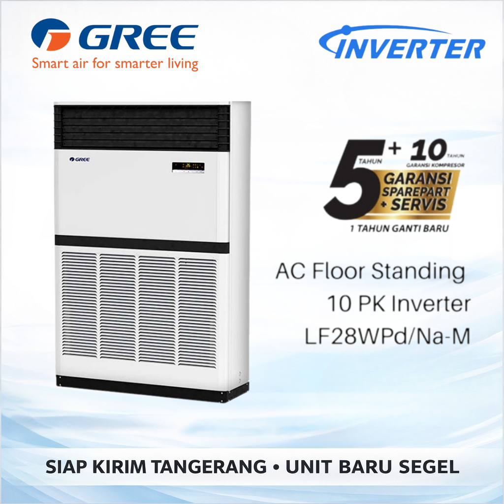 AC GREE Floor Standing 10PK RF28WPD/NAA-M Inverter AC Ruangan Besar