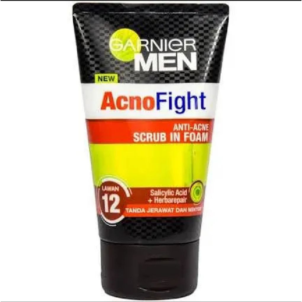 GARNIER Men Acno Fight Anti Acne Foam Sabun Cuci Muka 100ml