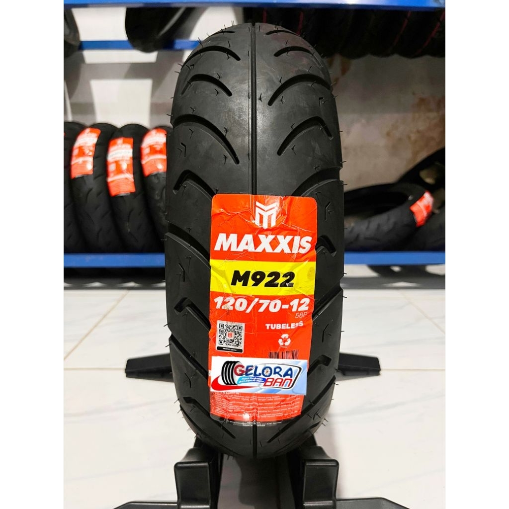 Ban Matic Maxxis M922 120/70-12 Tubeless ban motor ring 12 ban honda genio 120/70-12 ban soft compou