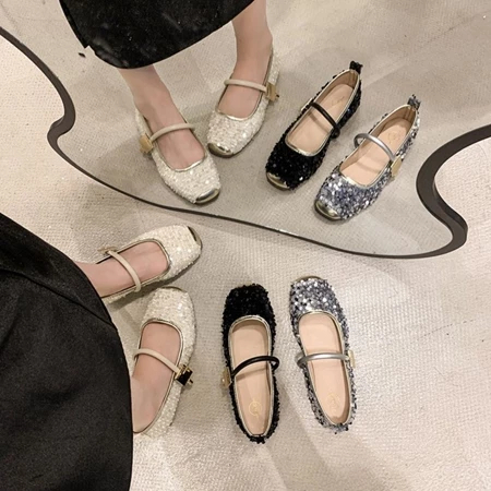 Sandal Wanita Dewasa Flat Shoes Korean Style Wedding Formal Hampers Hadiah Sandal
