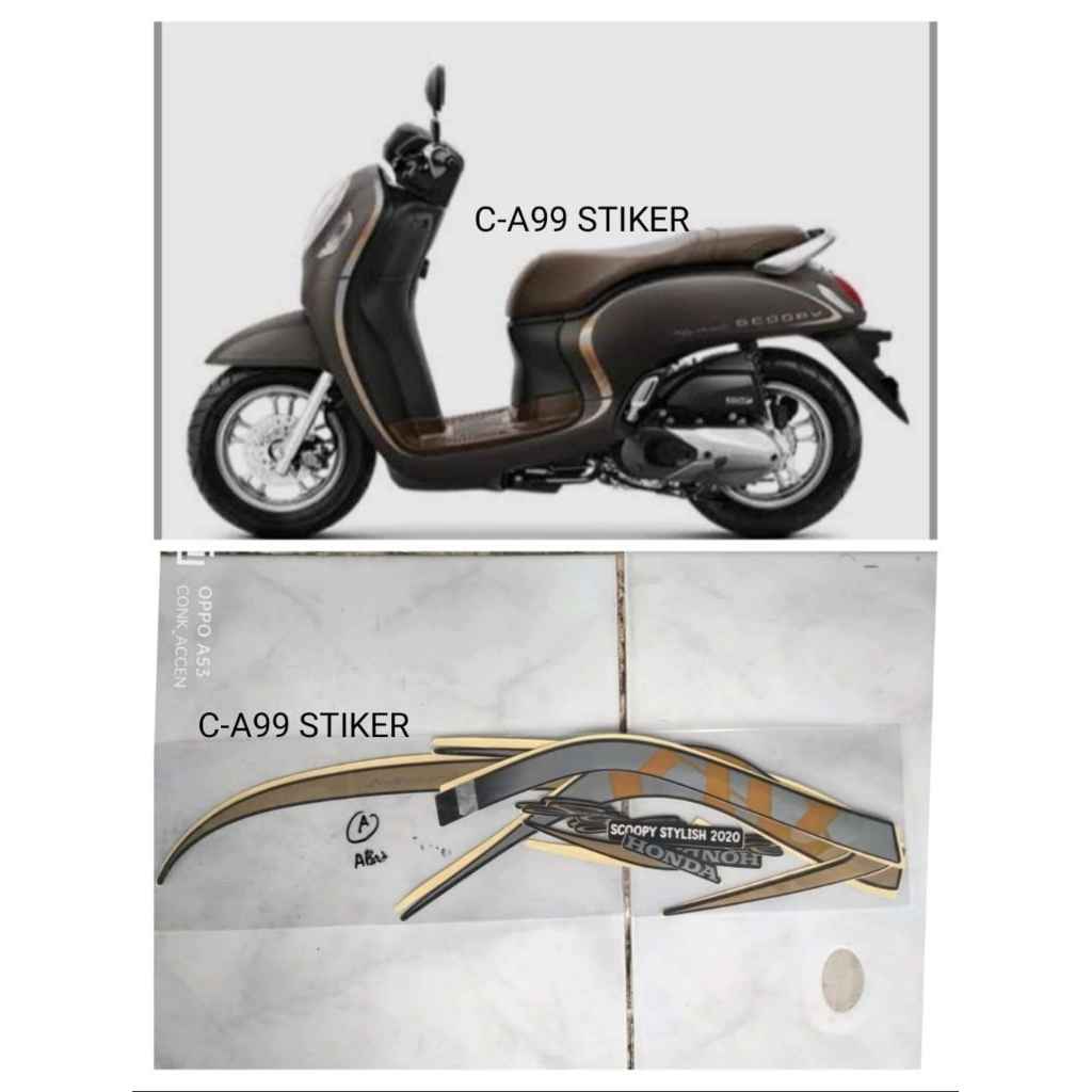 striping original Scoopy 2020/2021 abu dof