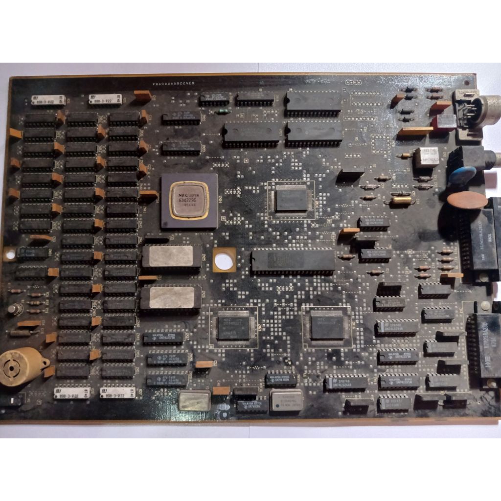 pcb board jadul + prosesor nec jadul bahan leburan