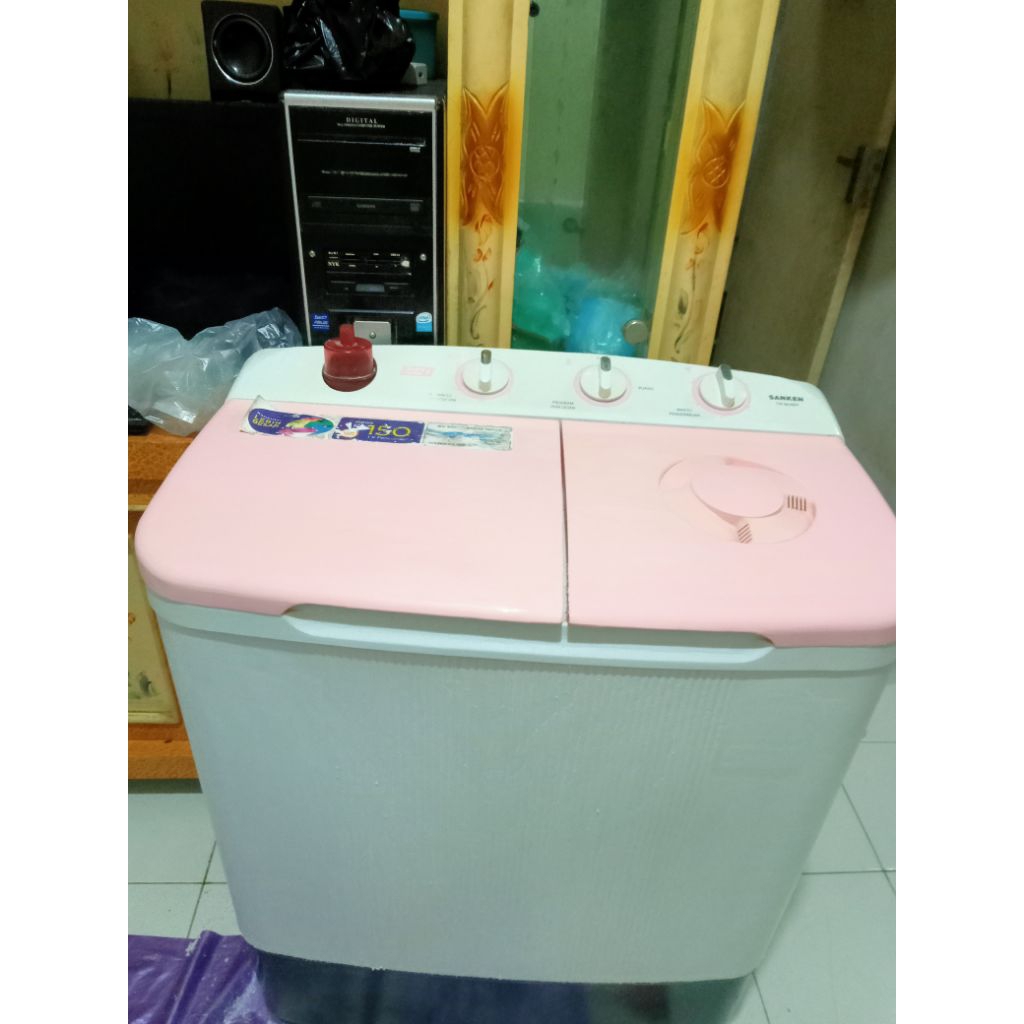 Mesin Cuci SANKEN 2 Tabung  8kg Second Bekas