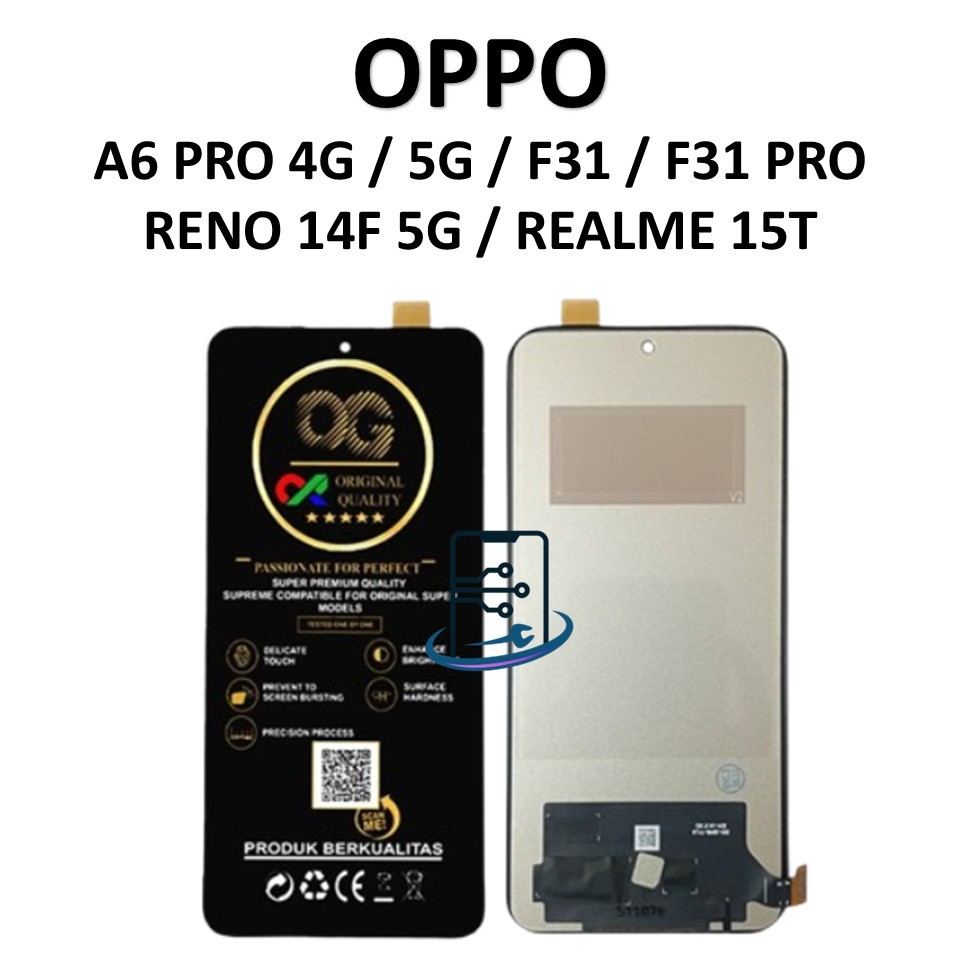 LCD TOUCHSCREEN OPPO A6 PRO 4G / 5G / F31 / F31 PRO / RENO 14F 5G / 15T ORIGINAL FULLSET
