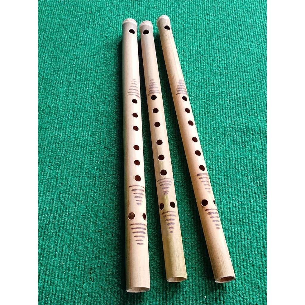 Seruling bambu,suling Batak Toba isi 3 buah garis tradisional