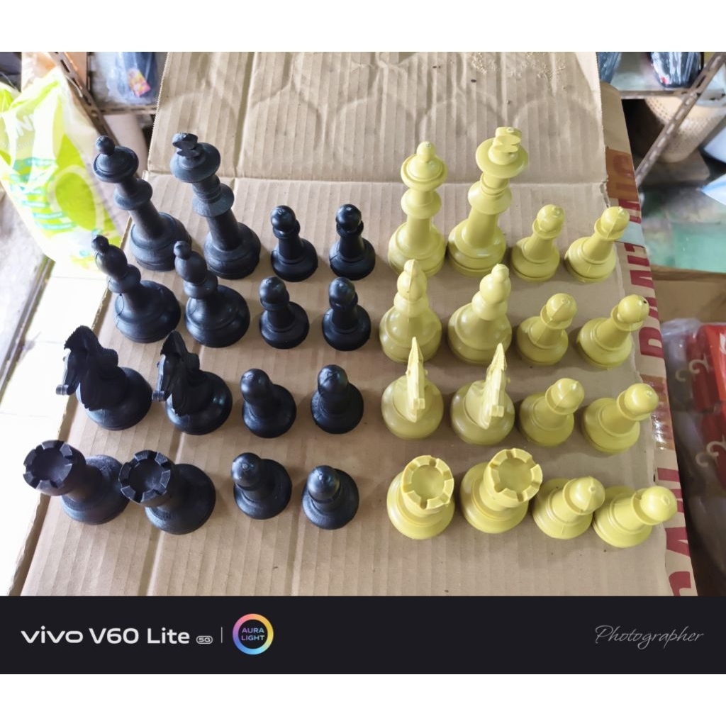 Bidak Catur Plastik Ukuran Jumbo Material Solid Plastik