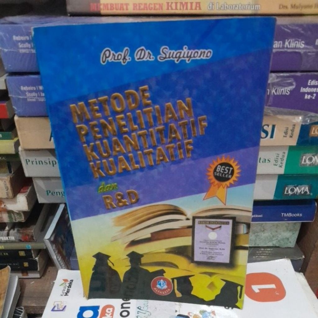 metode penelitian kuantitatif kualitatif dan R&D buku bekas