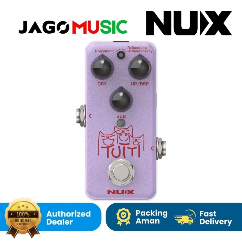 NUX NPO-2 Tutti Polyphonic Octave Pedal Efek Nux NPO2 Original