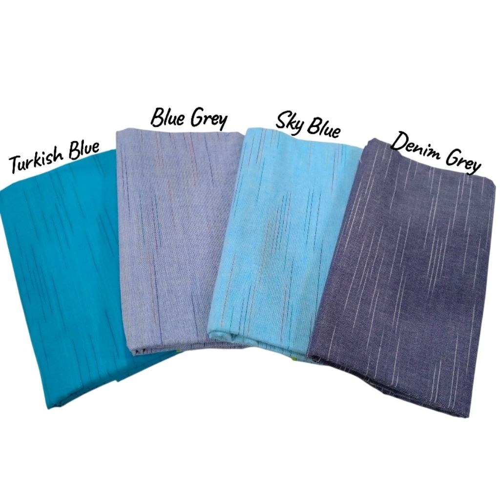 Tenun Lurik Gerimis Biru Navy Katun Adem Jogja Klaten Murah