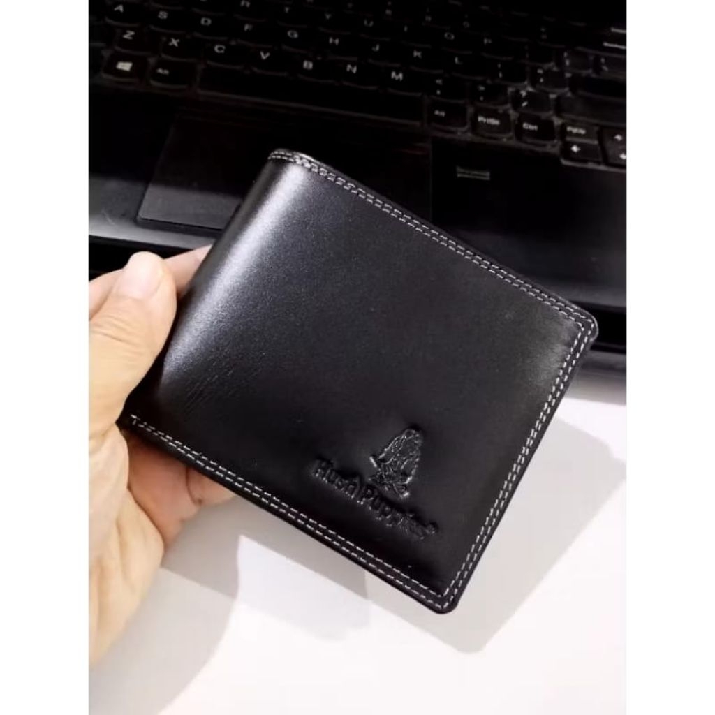 Dompet kulit asli hush puppies pria 100 % kulit Grade Original
