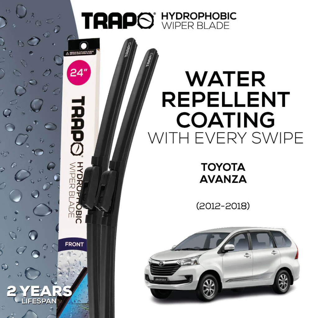 Trapo Hydrophobic Wiper Blade Toyota Avanza (2012-2018) Wiper Mobil Avanza