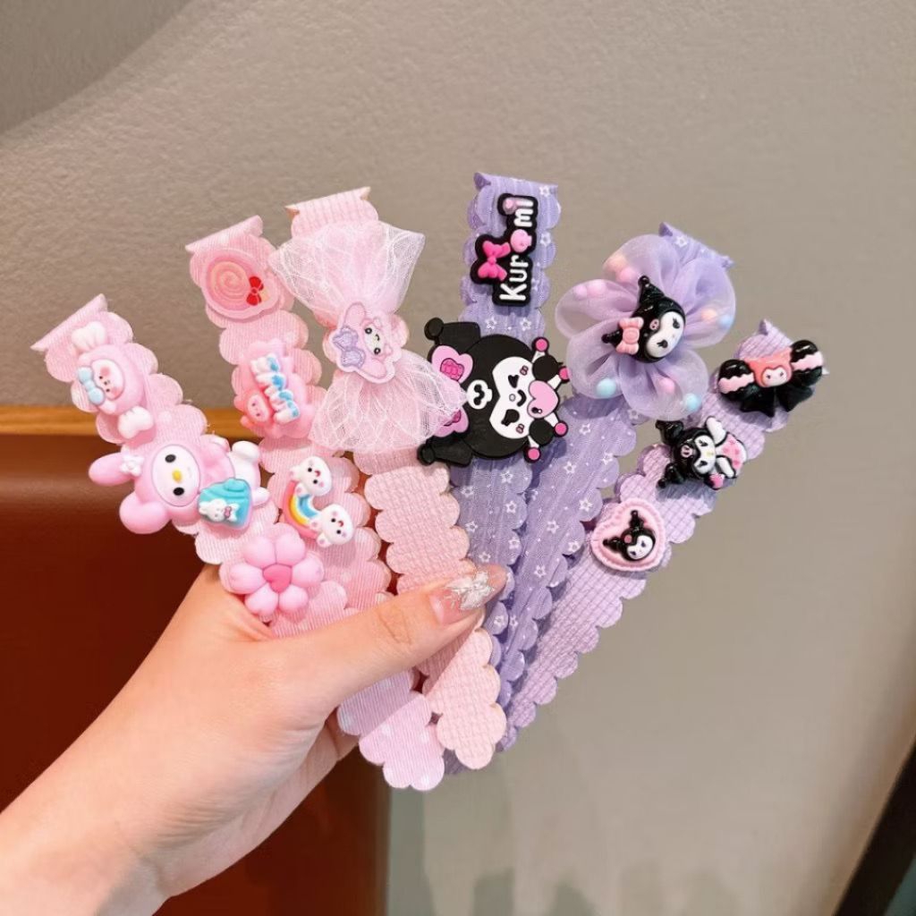 1 set isi 3pcs bando tempel anak bayi bando tempel bayi motif kartun sanrio bando velcro bayi bando 