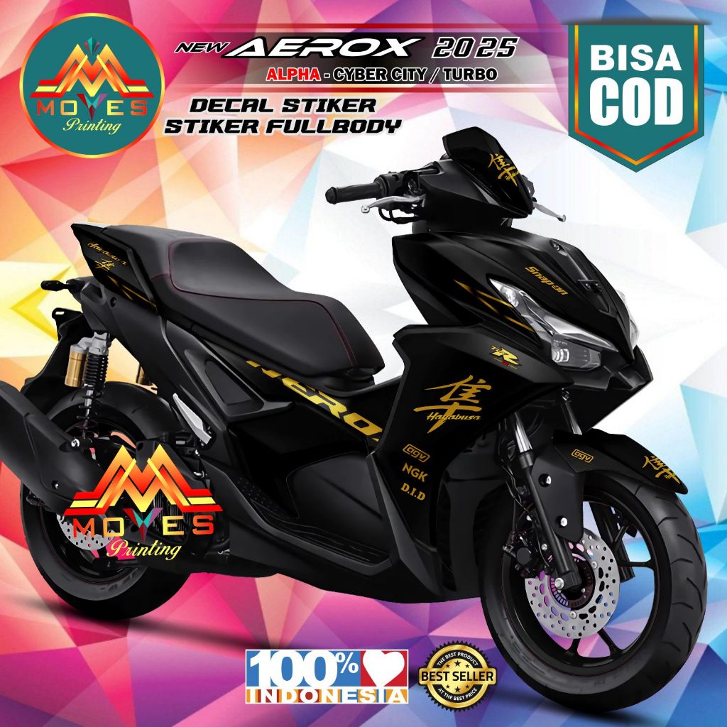 Decal Aerox Alpha Full Body Stiker Aerox CX 2025 Keren Hayabusa Aerox Alpha Cx 2025 Variasi Decal Ae