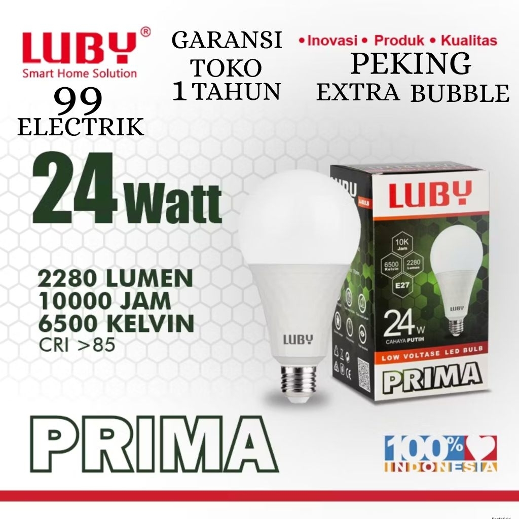 BOHLAM LED LUBY / LAMPU LED LUBY PRIMA 24W