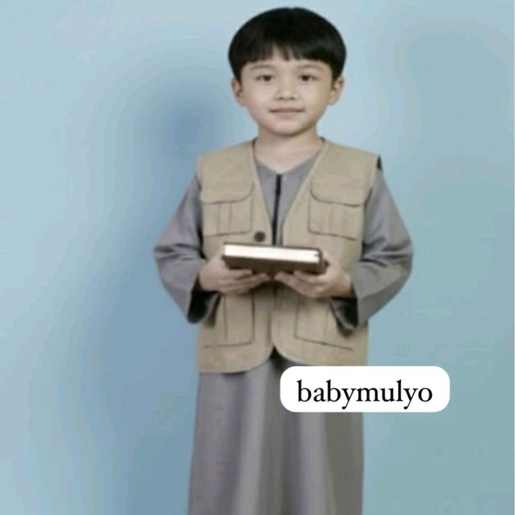 JUBAH GAMIS ROMPI ANAK//Jubah umroh haji anak//gamis jubah rompi by skykids