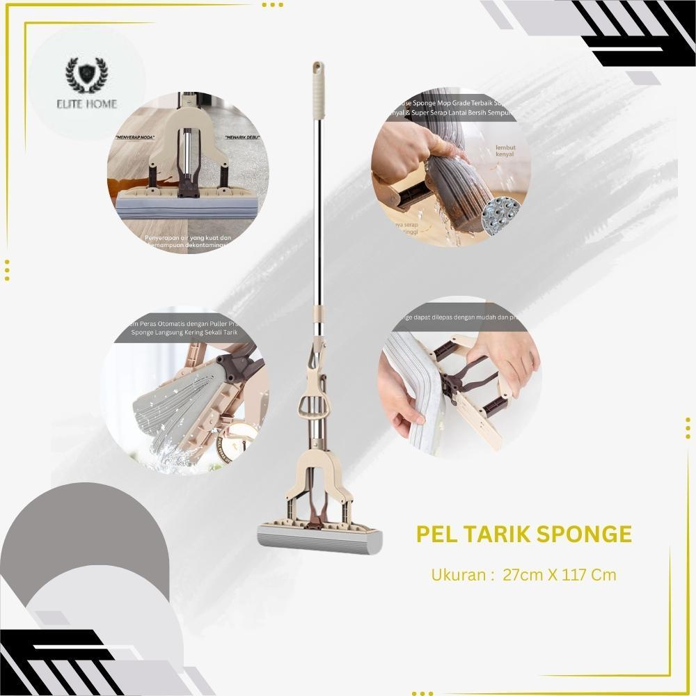 Pel Tarik Plastik Pel Tarik Sponge Mop Busa Tebal Alat Pel Tarik Busa Peras Multifungsi - C3A1
