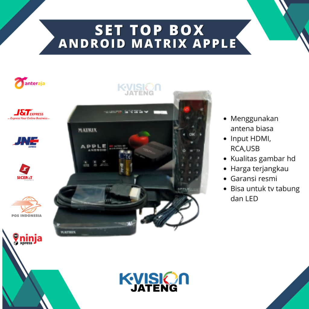 Matrix Apple Android TV Box - Set Top Box Android Terbaru
