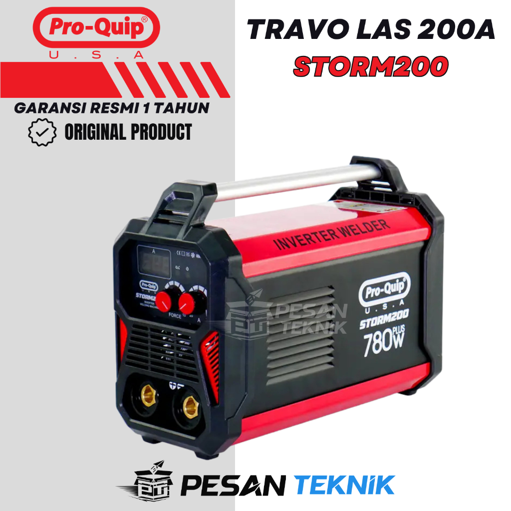 Mesin Las Listrik Travo Las Inverter IGBT MMA 200A PROQUIP STORM200