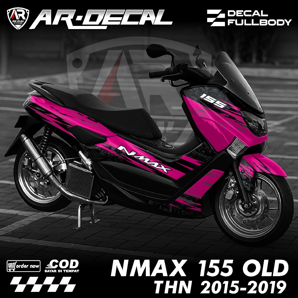 Decal Stiker Nmax Old Fullbody 2015 2016 2017 2018 2019 Decal Stiker Yamaha Nmax 155 Lama Motif Skul