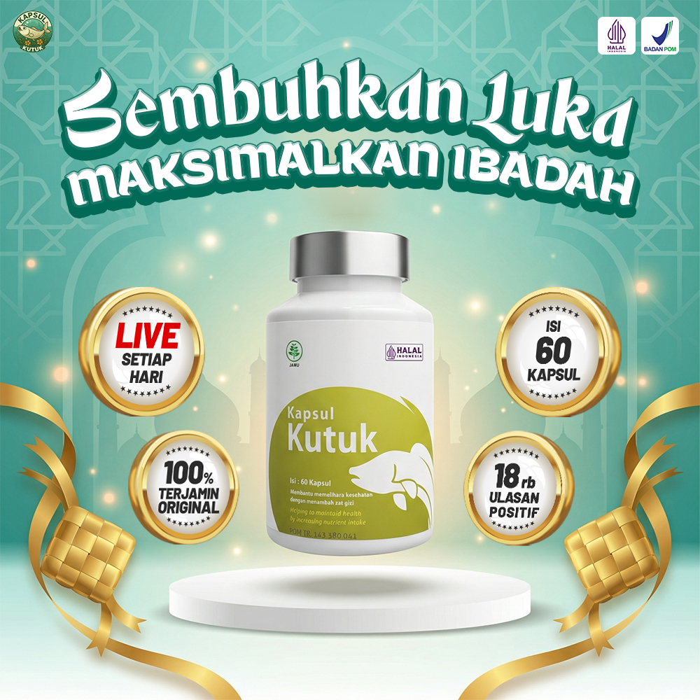 DISTRIBUTOR Resmi  Kapsul Kutuk Ekstrak Ikan Gabus - Cepat Keringkan Luka, Tingkatkan Daya Tahan, al