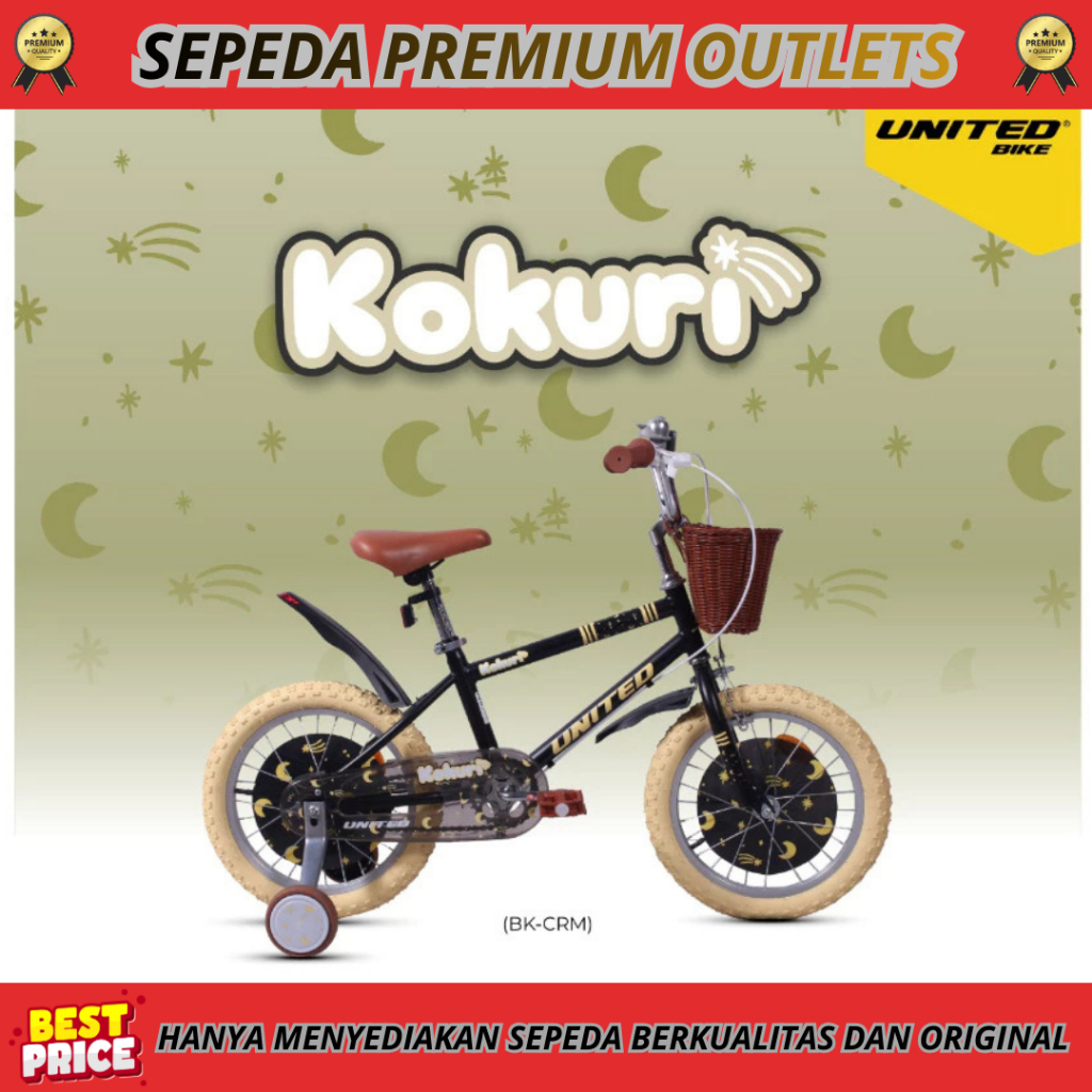Sepeda Anak 16 18 Inch UNITED KOKURI