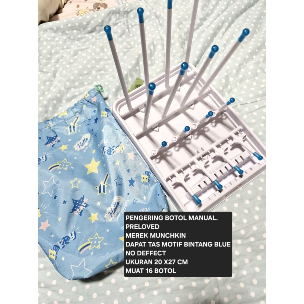 PENGERING BOTOL MUNCHKIN 16 BOTOL PRELOVED DAPAT TAS