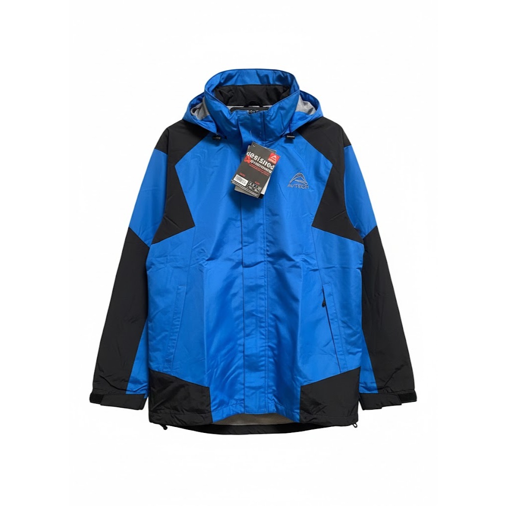 Jaket Gunung Avtech 1579 Waterproof Kuning Hitam – Jaket Outdoor Pria Windproof Hiking Tracking Adve