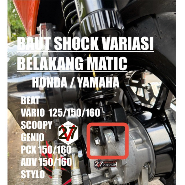 BAUT SHOCK BELAKANG VARIASI PCX 160 VARIO BEAT SCOOPY