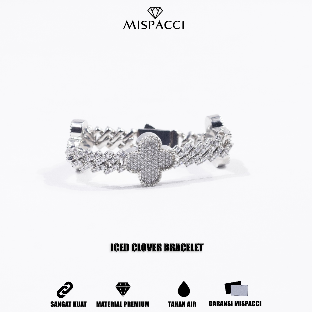 Mispacci - Gelang Clover Iced Out