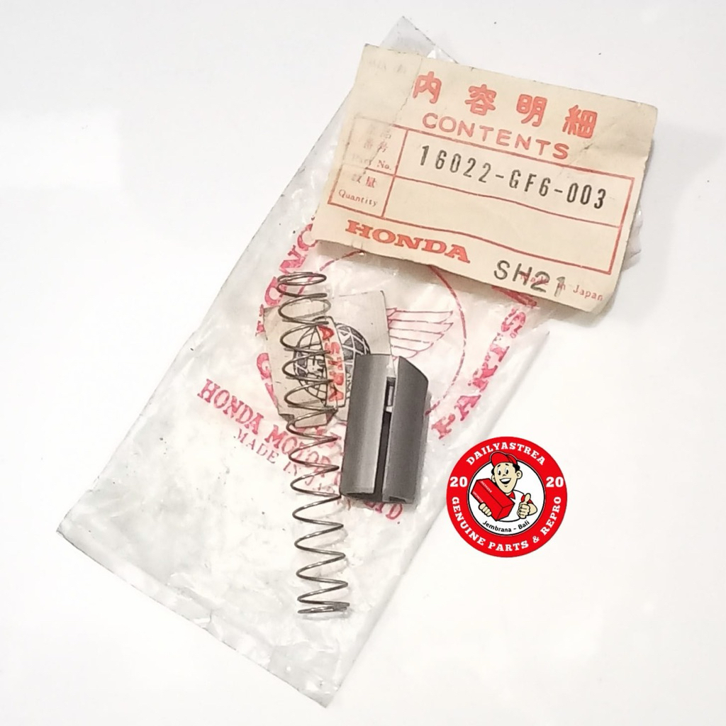 VALVE SET THROTTLE PIR PER PISTON SKEP KARBURATOR KARBU HONDA WIN 100 ORIGINAL ORI 16022-GF6-003