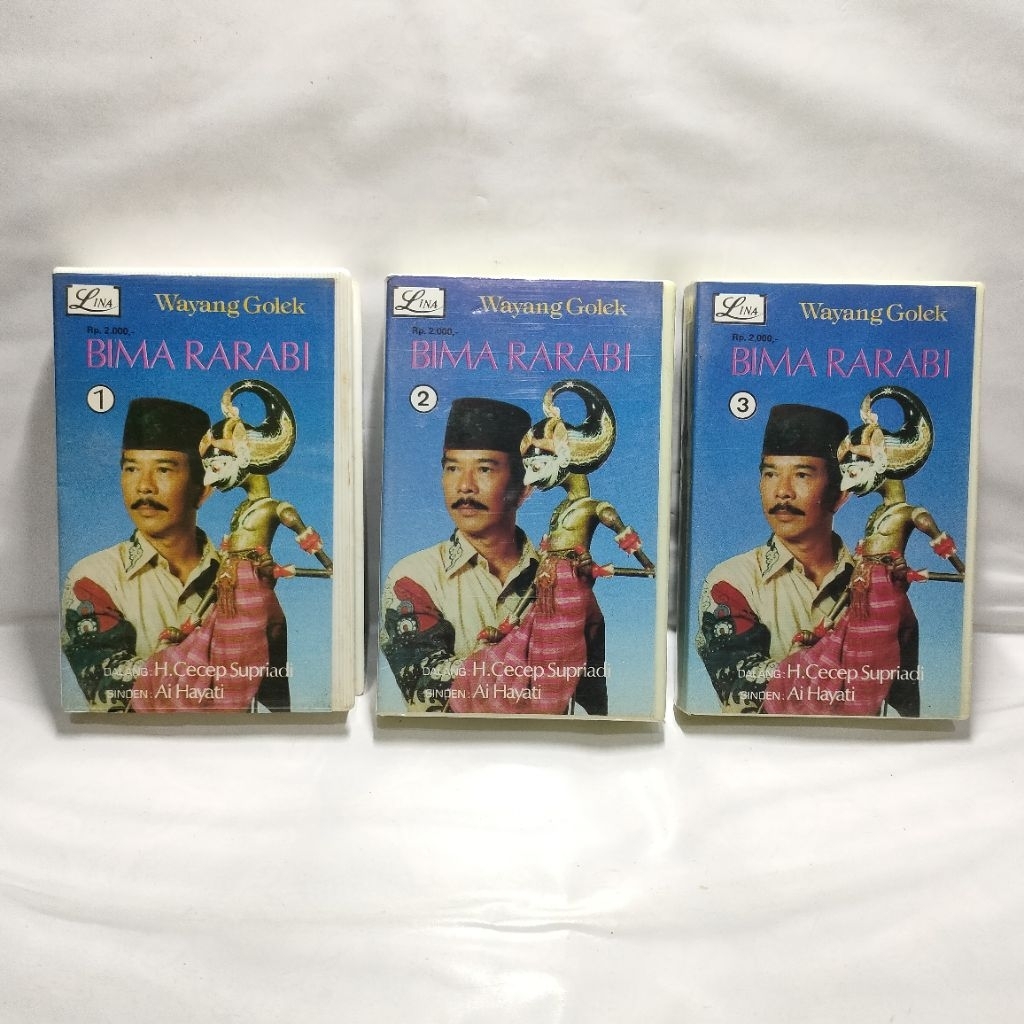Kaset Pita Wayang Golek Bima Rarabi Dalang Cecep Supriadi (Set 3 Kaset)