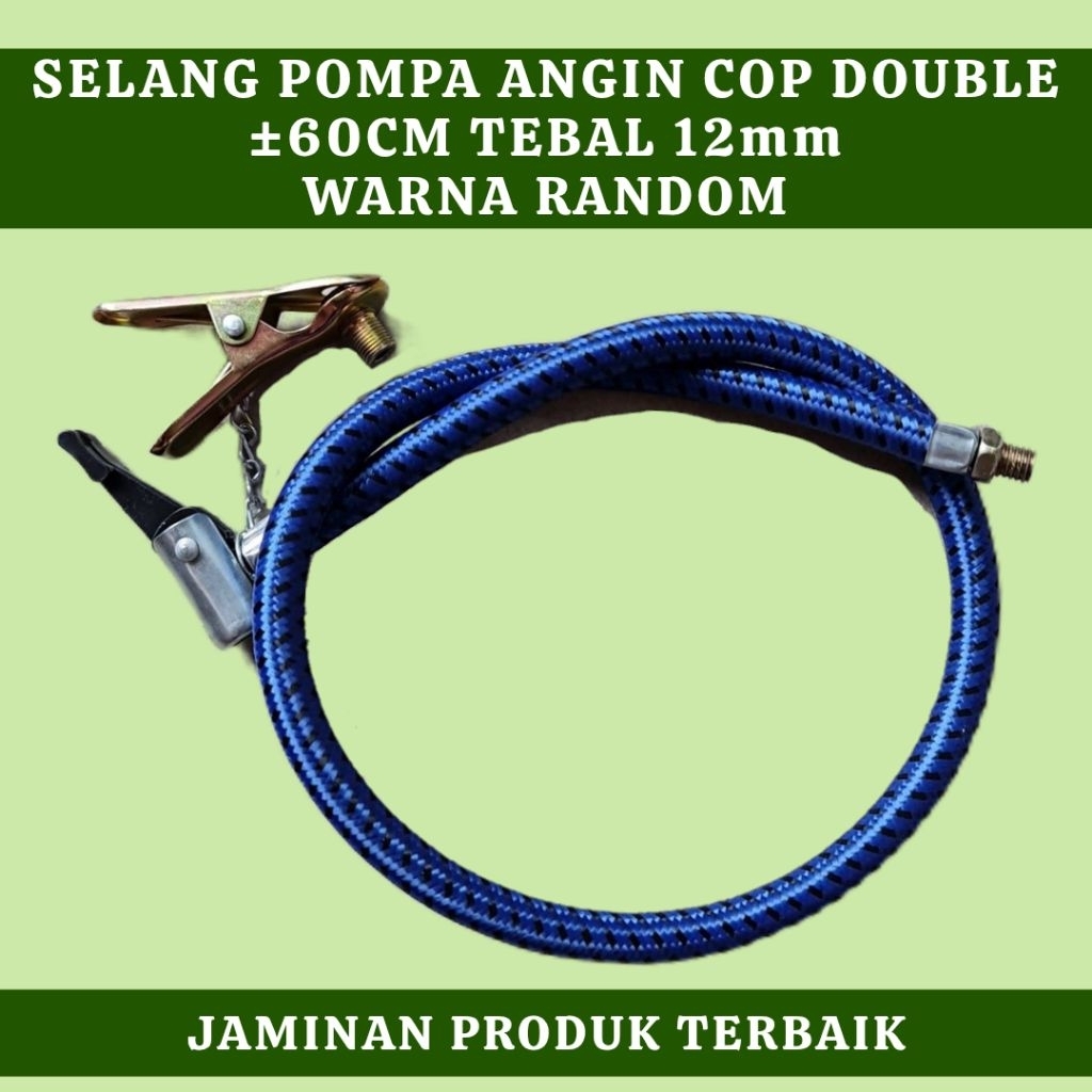 Selang Pompa Angin + Cop motor dan Cop Pentil