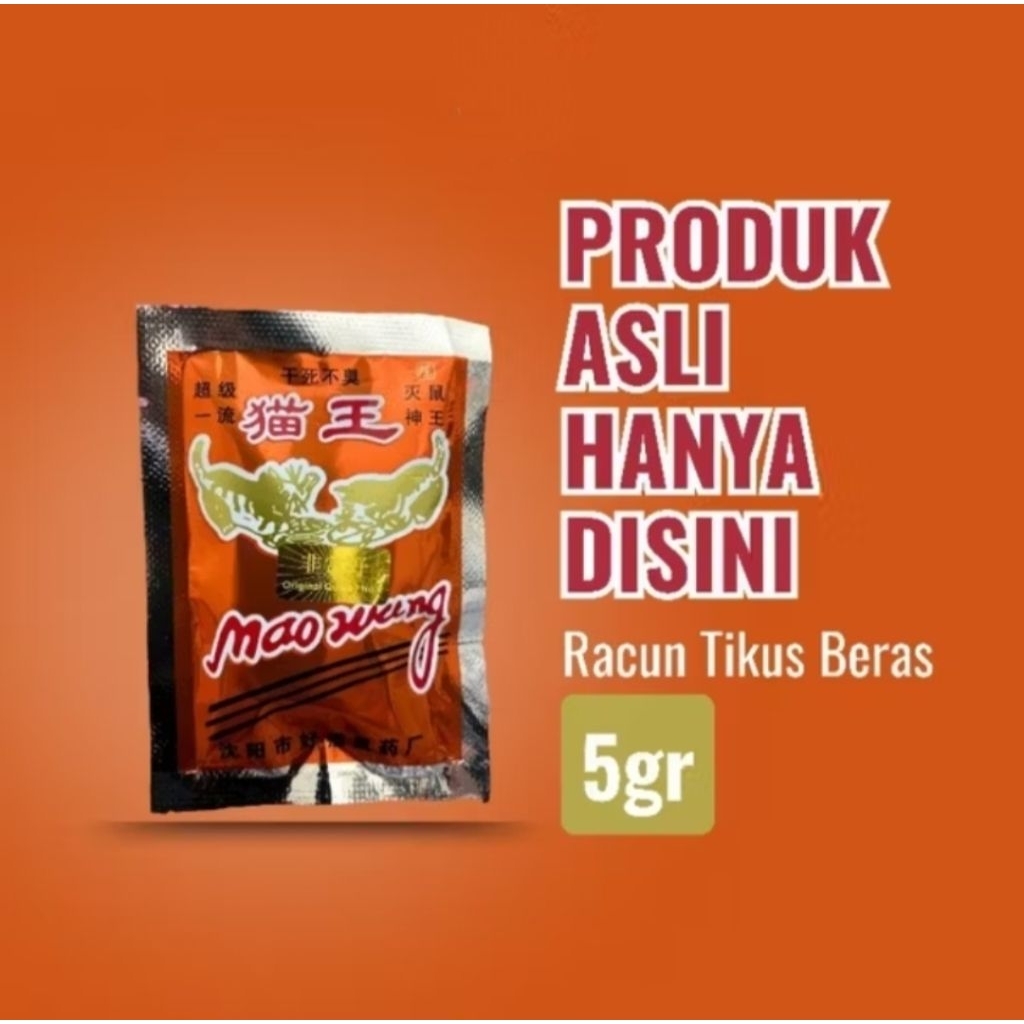 Racun Tikus Mao Wang Kucing Emas Mati Kering