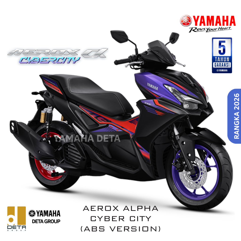 Sepeda Motor Yamaha Aerox Alpha 155 Cyber City ABS