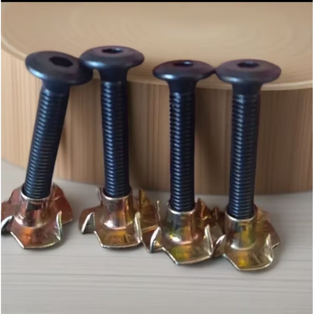 10 pasang baut cakar M6 + mur cakar ukuran 3.5 4cm 6cm | baut spiker