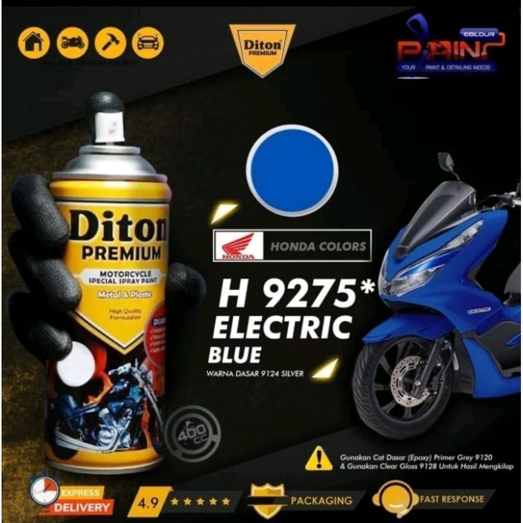 cat semprot DITON premium electric blue H 9275*