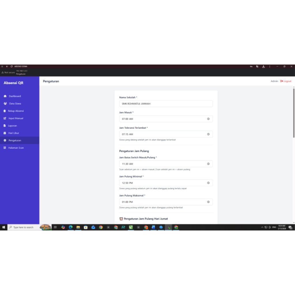 ABSENSI SISWA BERBASIS SCAN QR CODE