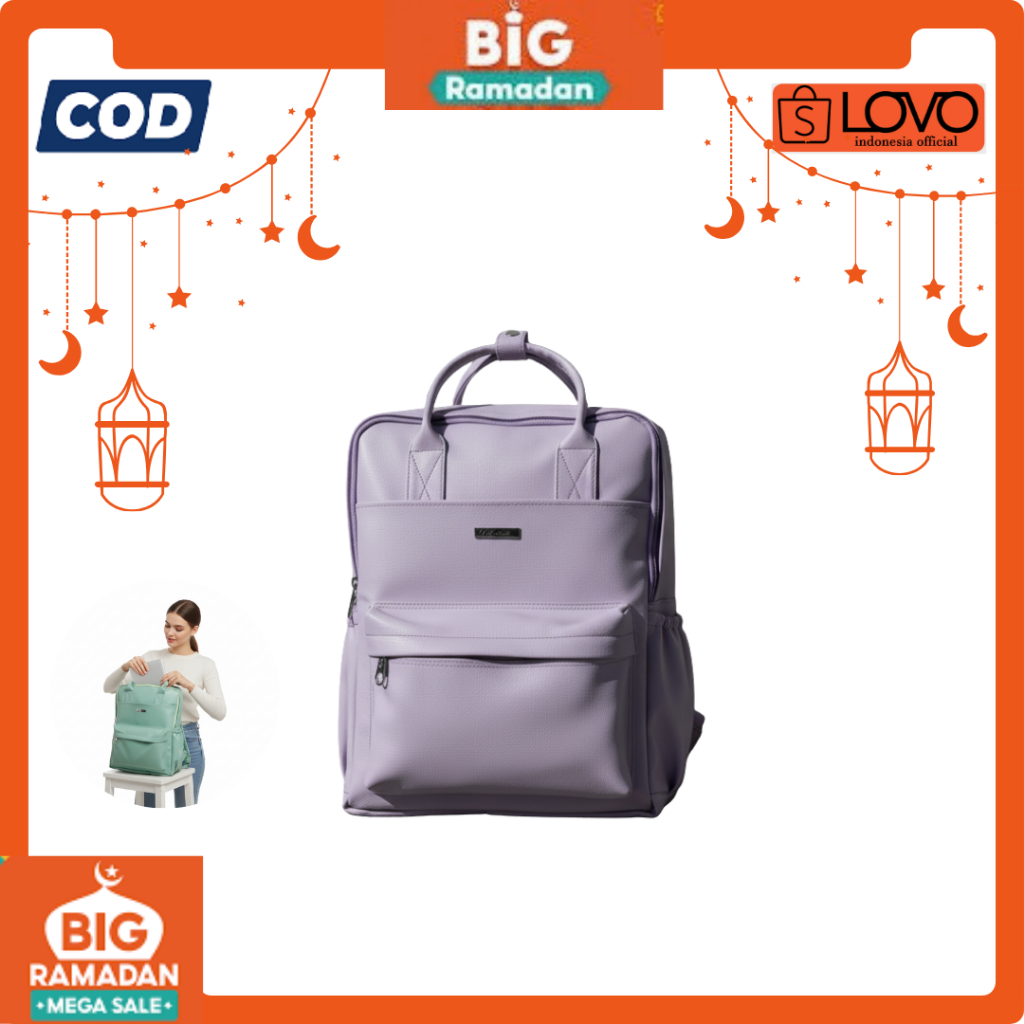 Lovo.id - Sakya Backpack Ransel Wanita 2 in 1 Waterproof