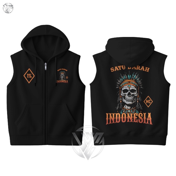 Rompi Satu Darah Indonesia Maluku Hitam Premium Katun