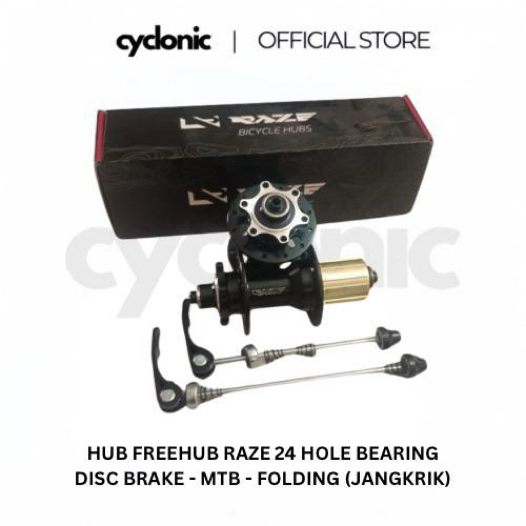 Hub Freehub Raze 24 Hole Bearing Disc Brake Six Bolt - Jangkrik