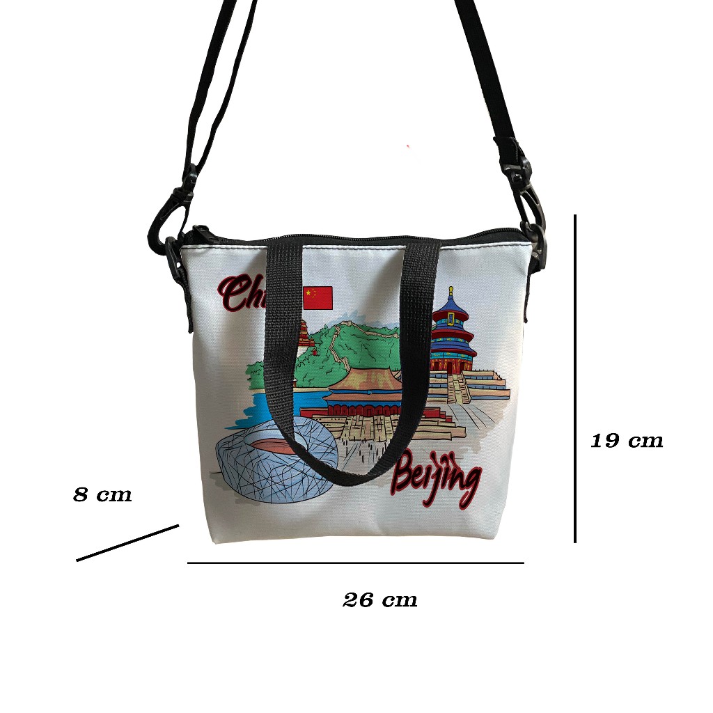 TAS SLING BAG TENG TENG TEMA CHINA BAIJING READY 6 MOTIF SIAP KIRIM NEW CHINESE STYLE