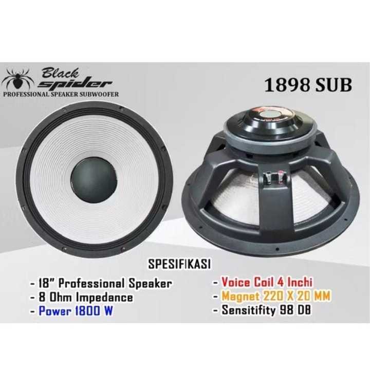 Speaker Black Spider 18” BS 1898 SUB