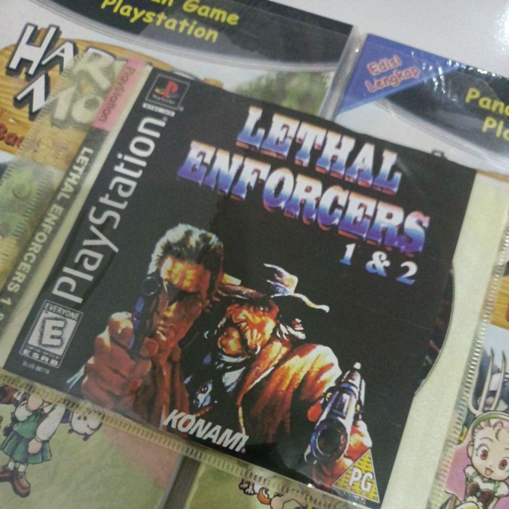 Kaset PS1 LETHAL ENFORCERS Copy Pabrik Copab