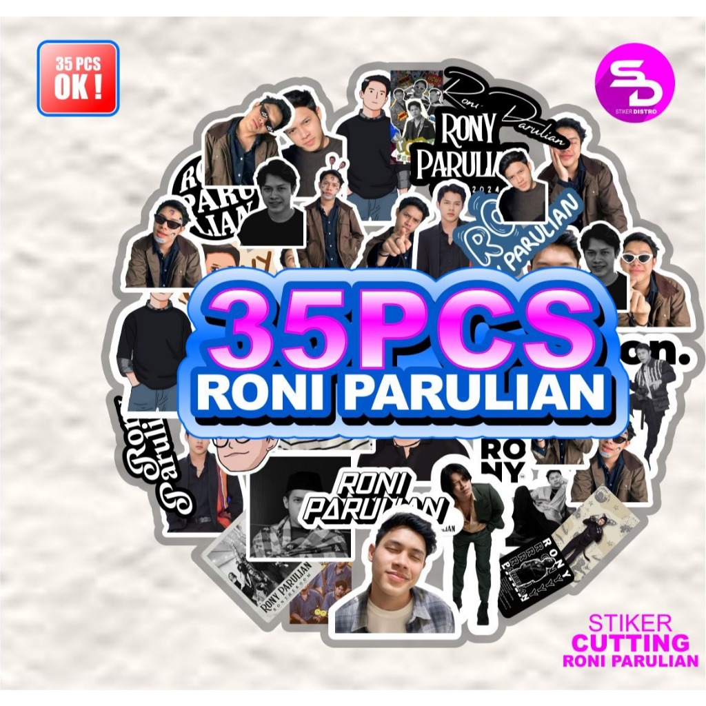 Stiker Pack Rony Parulian - Stiker Paket Rony Parulian Waterproof - Cutting Rapi