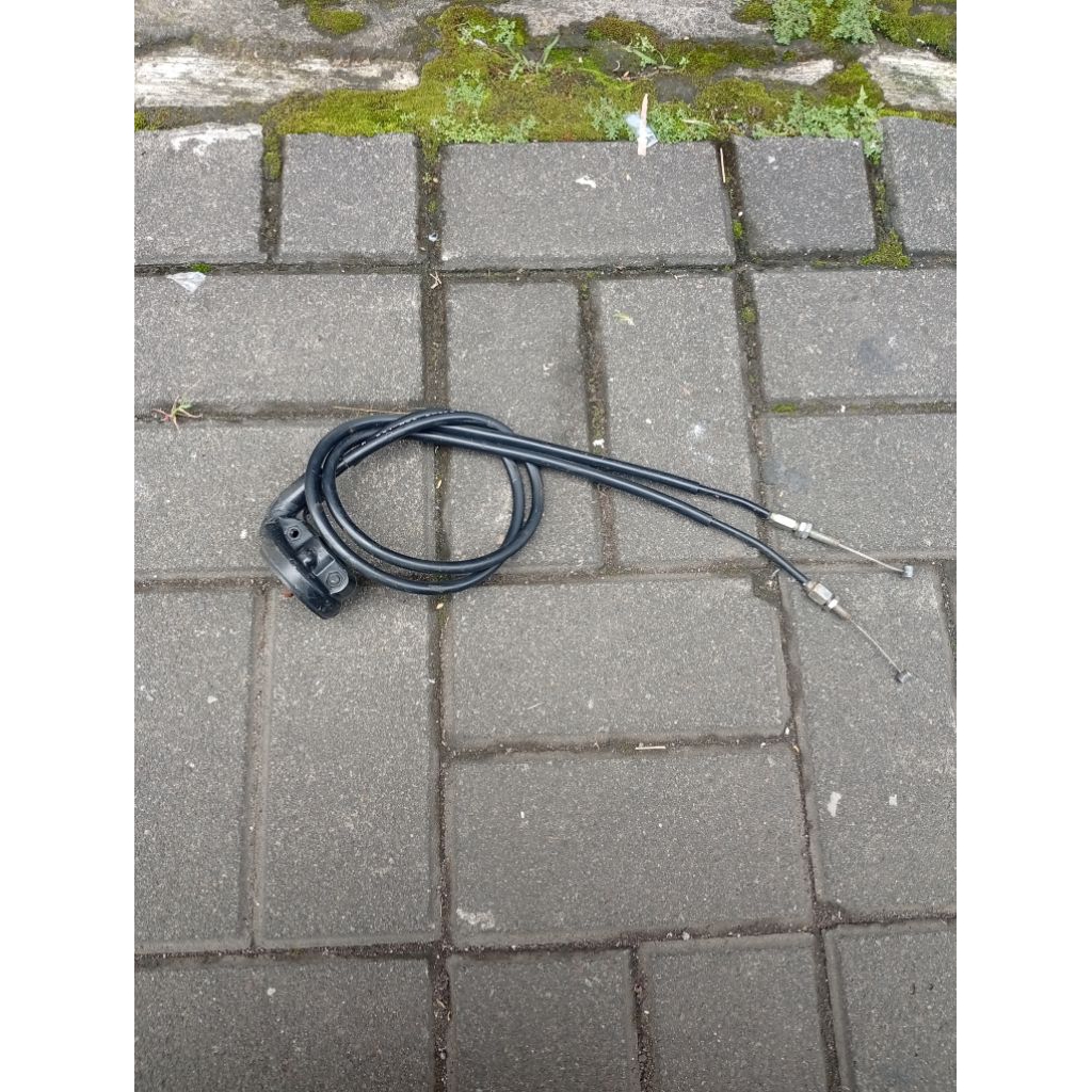 Kabel gas set dudukan holder Gas throttle Supra x 125 fi k41 Original copotan