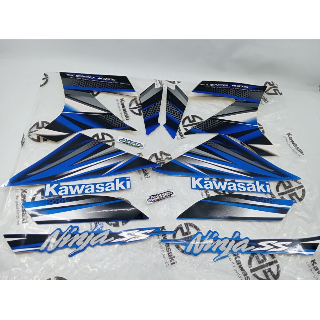 STRIPING LIST FULLSET NINJA SS WARNA BIRU  BUKAN ORIGINAL