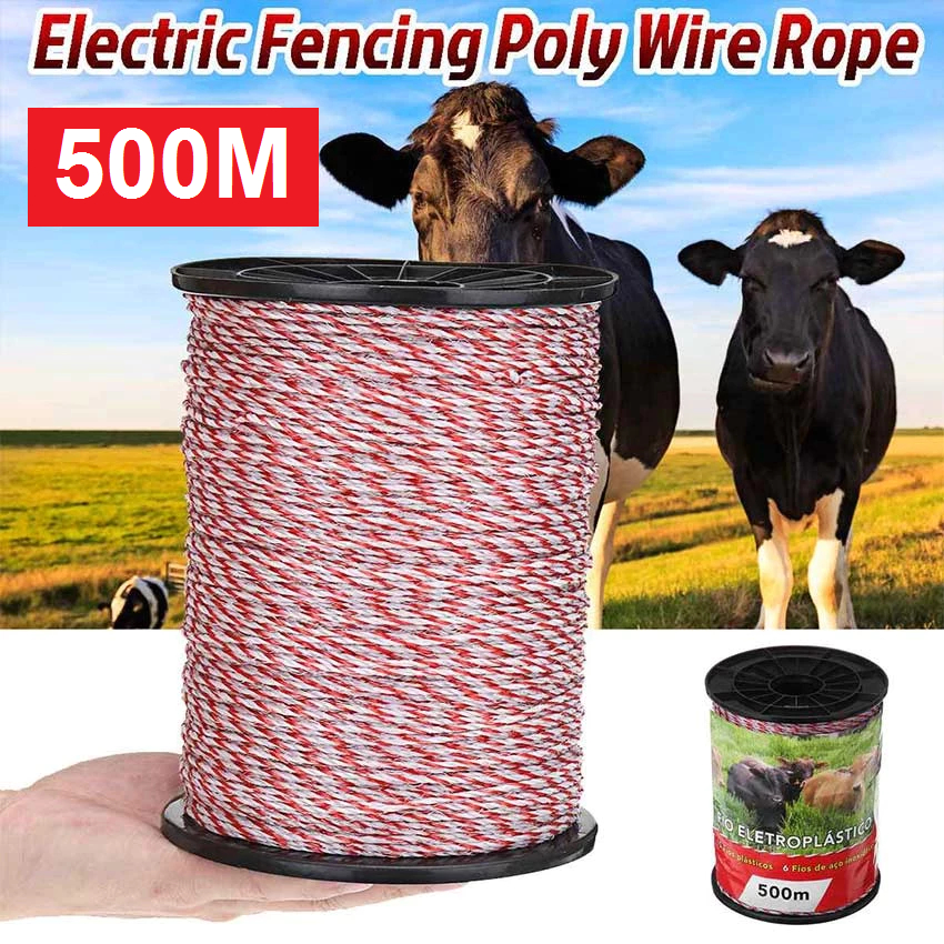 500M Kawat Pagar Listrik Acc Polytwire diameter 2mm Kawat Pagar Listrik Polytwire Kandang Listrik Un