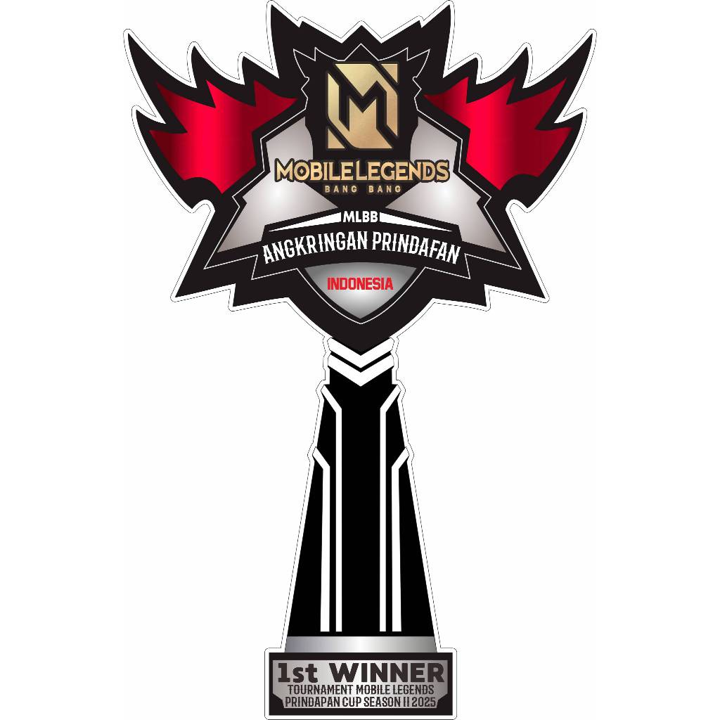 Trophy Custom untuk mobile Legends/Bahan Akrilik 3mm dan 6mm