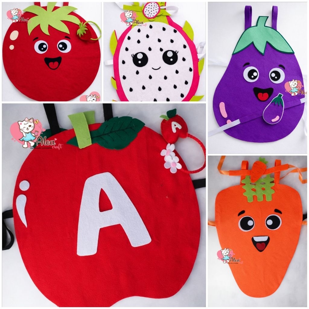 Kostum anak buah kostum karnaval buah sayur kostum flanel